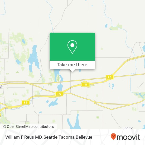 William F Reus MD map