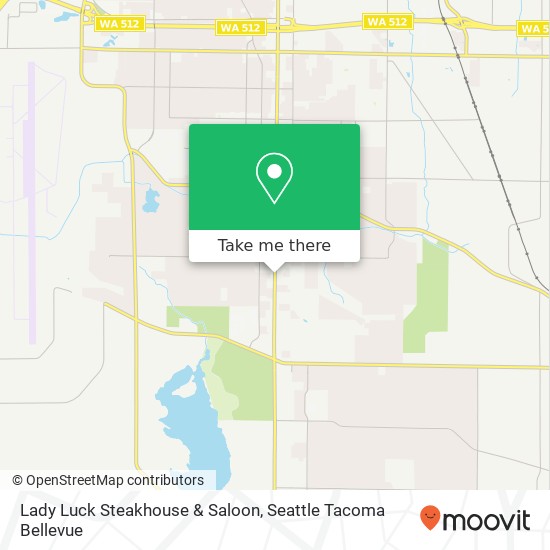 Mapa de Lady Luck Steakhouse & Saloon