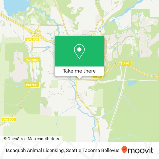 Issaquah Animal Licensing map