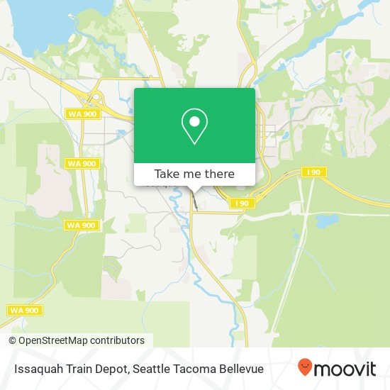 Issaquah Train Depot map