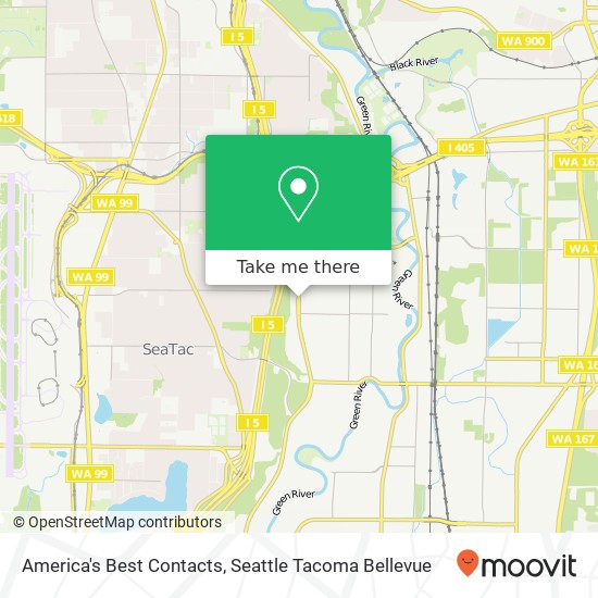 America's Best Contacts map