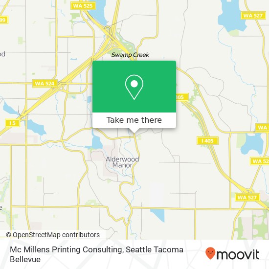 Mc Millens Printing Consulting map