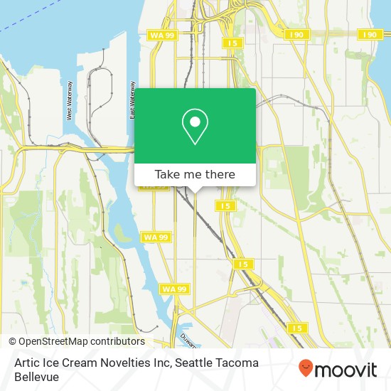 Artic Ice Cream Novelties Inc map