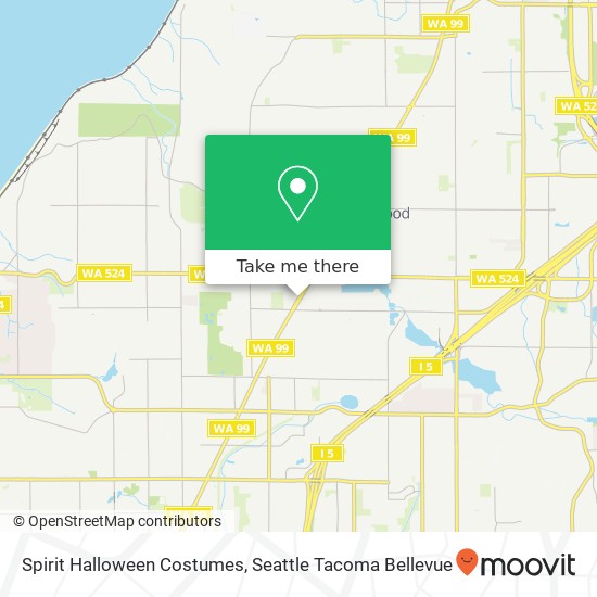 Mapa de Spirit Halloween Costumes