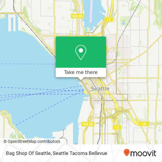 Mapa de Bag Shop Of Seattle