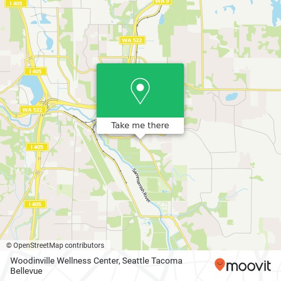 Woodinville Wellness Center map