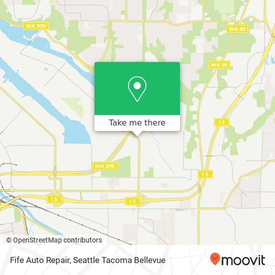 Mapa de Fife Auto Repair