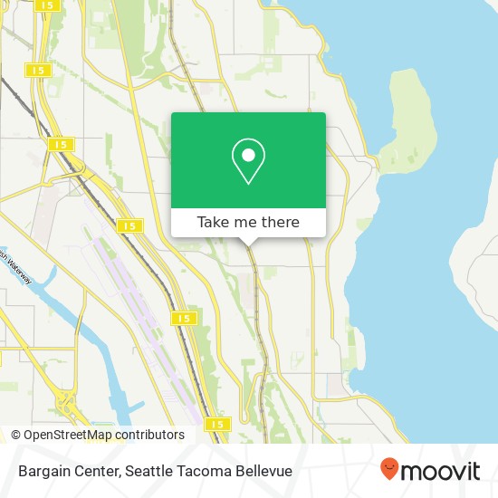 Bargain Center map