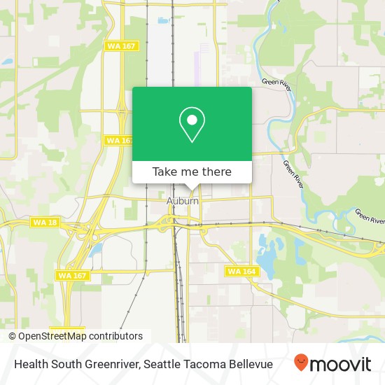 Health South Greenriver map