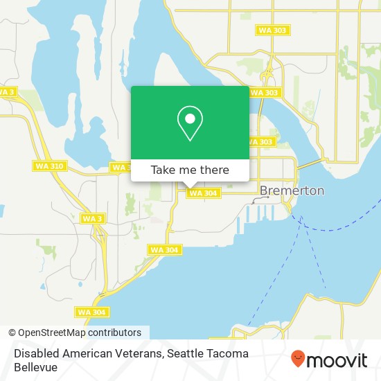 Disabled American Veterans map