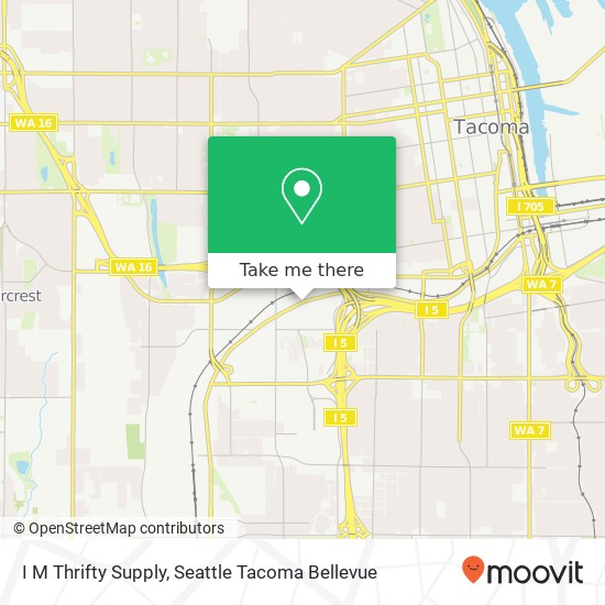 I M Thrifty Supply map