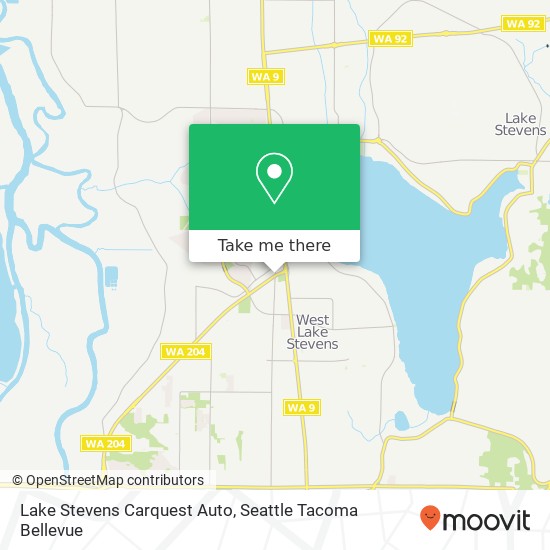 Lake Stevens Carquest Auto map