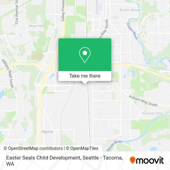 Mapa de Easter Seals Child Development