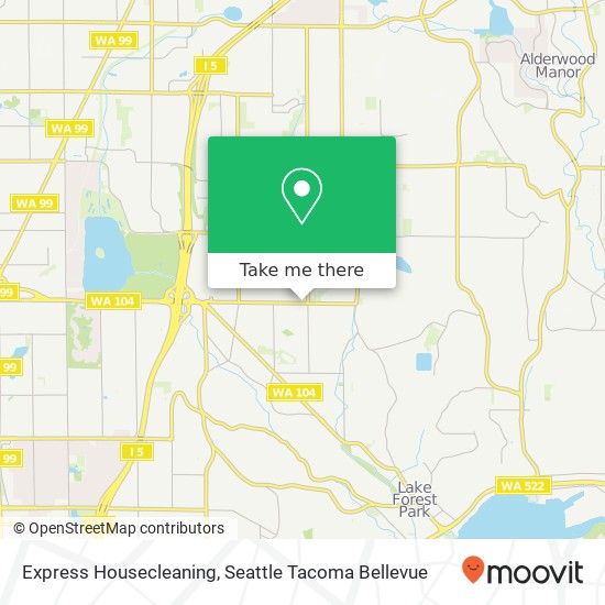 Express Housecleaning map