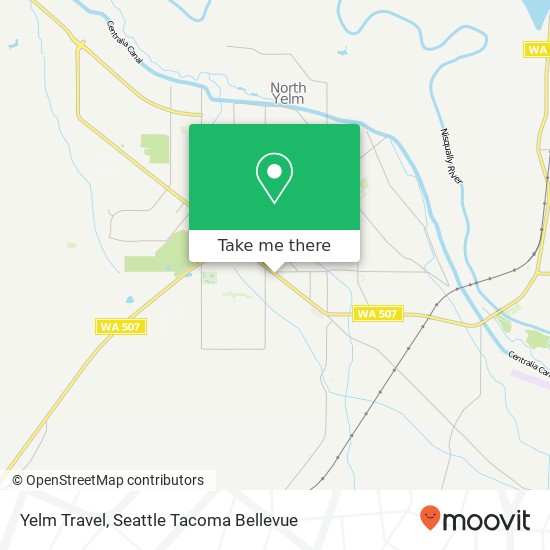 Yelm Travel map