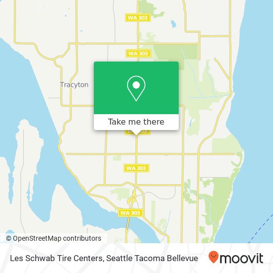 Mapa de Les Schwab Tire Centers