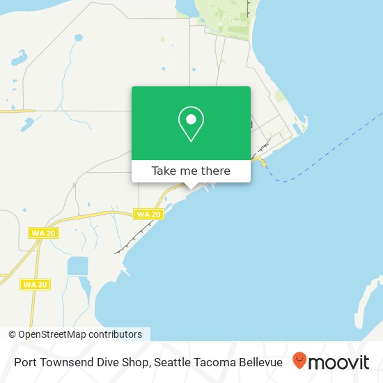 Mapa de Port Townsend Dive Shop