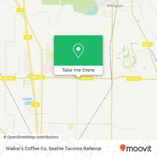 Mapa de Walker's Coffee Co