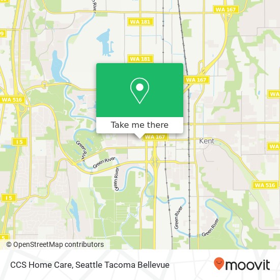 CCS Home Care map
