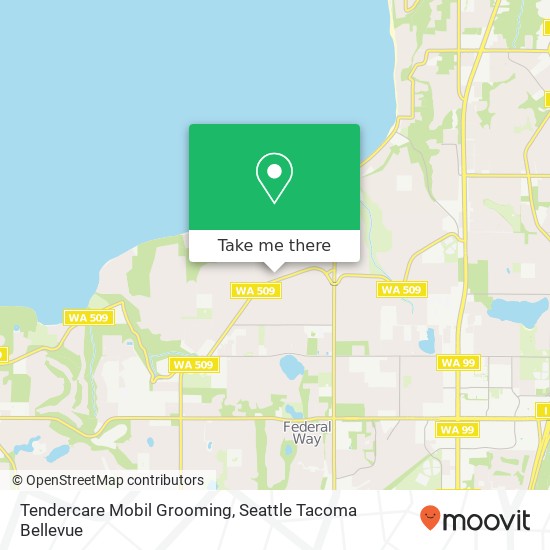 Mapa de Tendercare Mobil Grooming