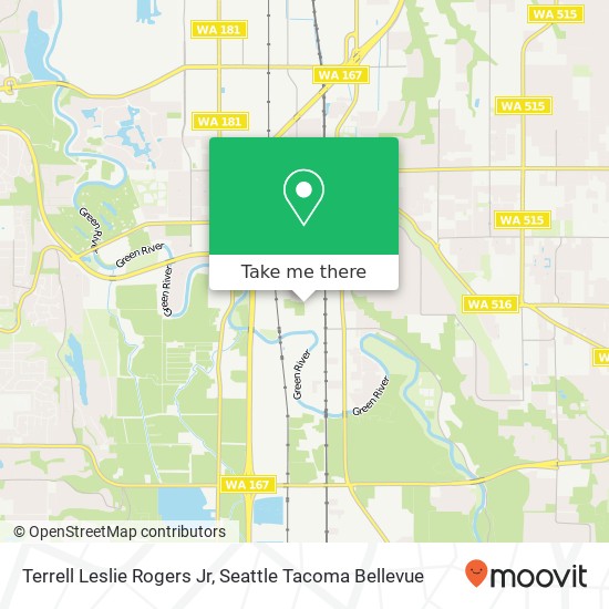 Terrell Leslie Rogers Jr map