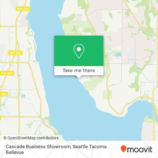 Mapa de Cascade Business Showroom