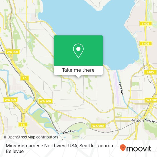 Mapa de Miss Vietnamese Northwest USA