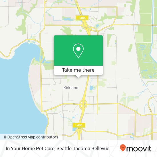 In Your Home Pet Care map