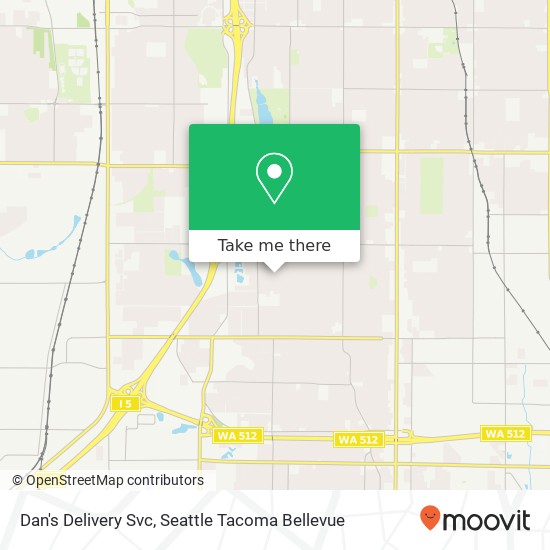 Dan's Delivery Svc map