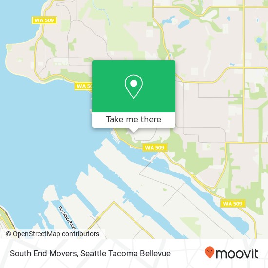 South End Movers map