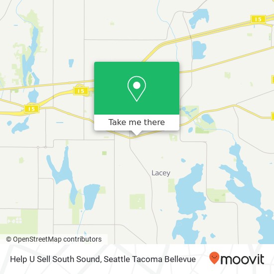 Help U Sell South Sound map
