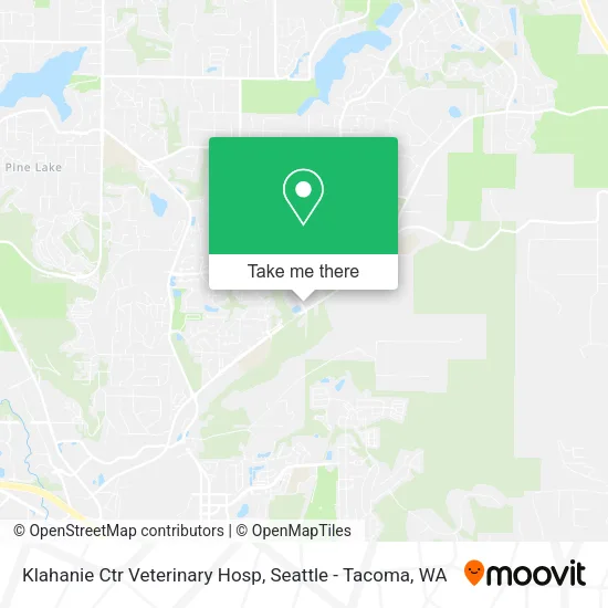 Klahanie Ctr Veterinary Hosp map