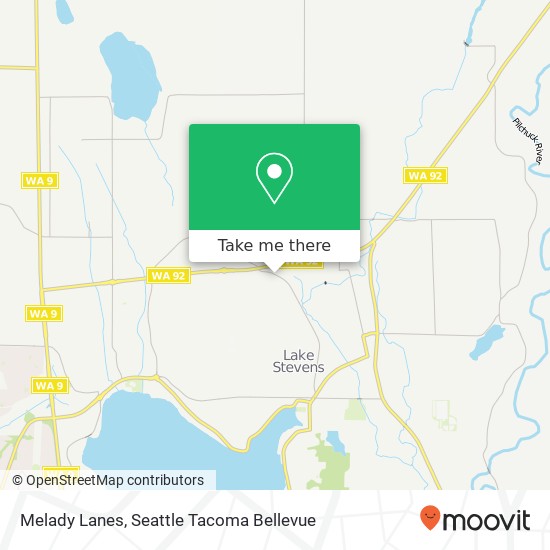Melady Lanes map