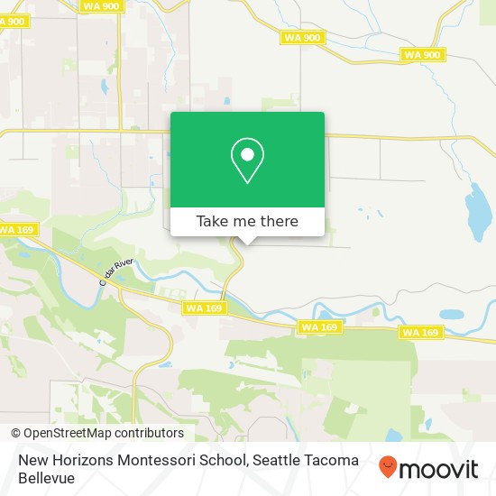 Mapa de New Horizons Montessori School