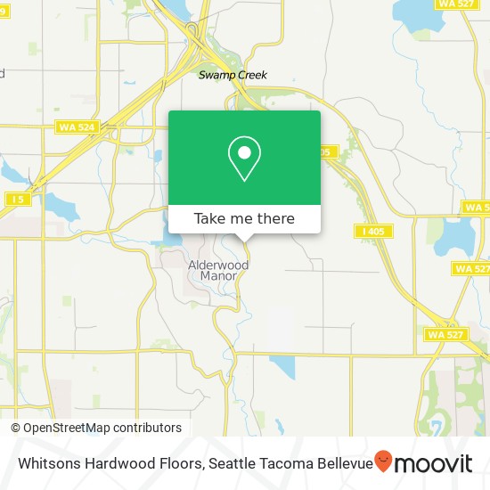 Whitsons Hardwood Floors map