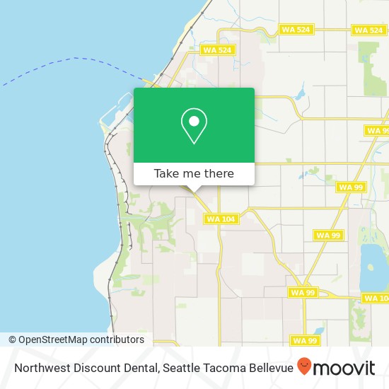 Mapa de Northwest Discount Dental
