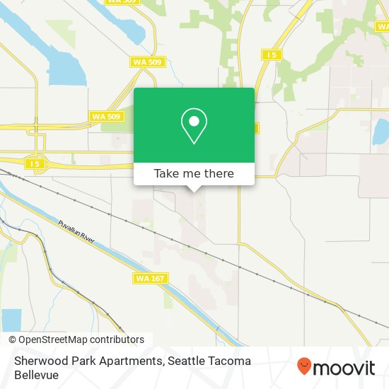 Mapa de Sherwood Park Apartments