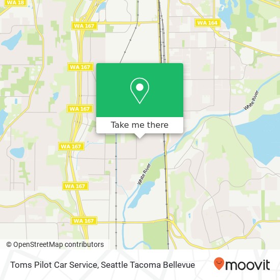 Mapa de Toms Pilot Car Service