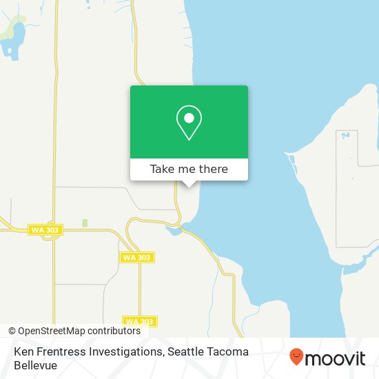 Ken Frentress Investigations map