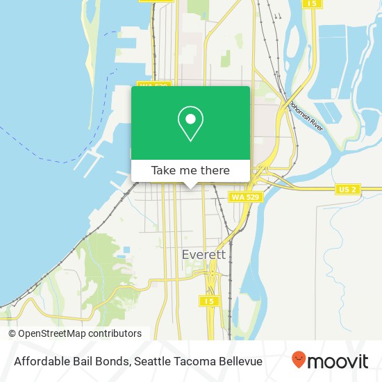 Affordable Bail Bonds map