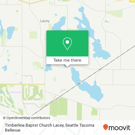 Timberline Baptst Church Lacey map