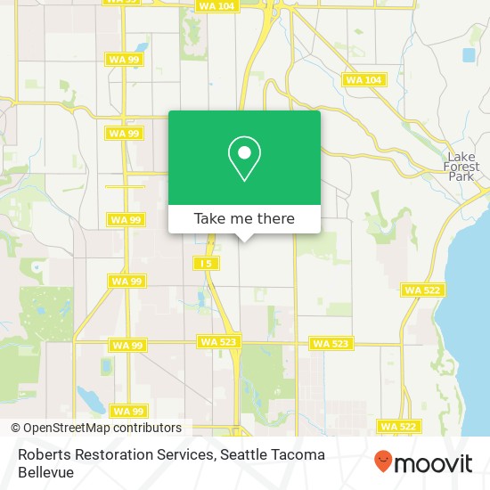 Roberts Restoration Services map