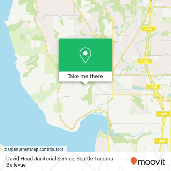 David Head Janitorial Service map