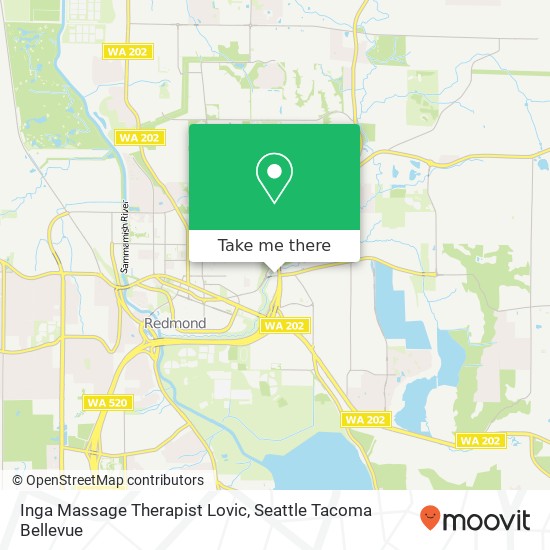 Inga Massage Therapist Lovic map