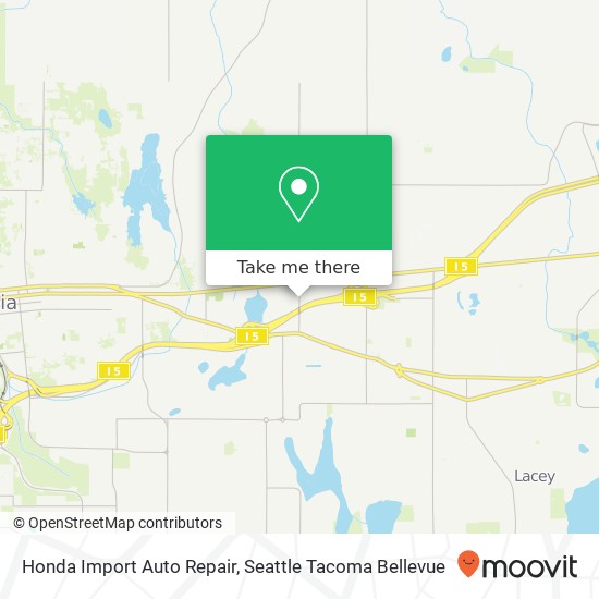 Honda Import Auto Repair map