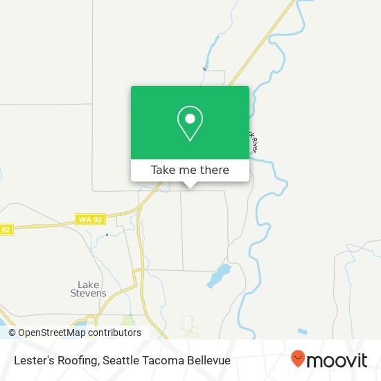Lester's Roofing map