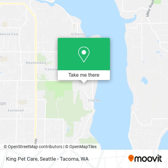 King Pet Care map