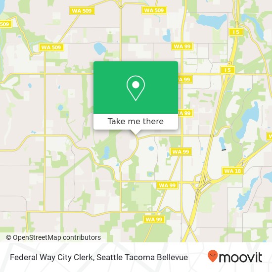 Federal Way City Clerk map