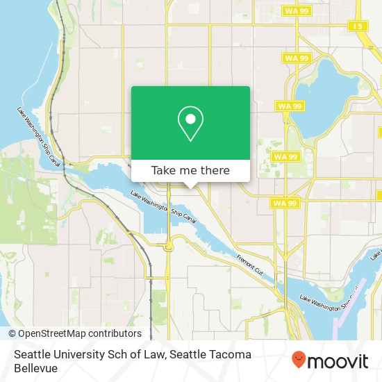 Seattle University Sch of Law map