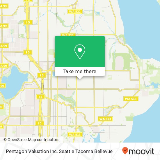 Mapa de Pentagon Valuation Inc